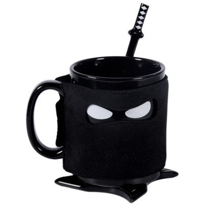 Ninja Mug (with Cover, Spoon & Coaster)
